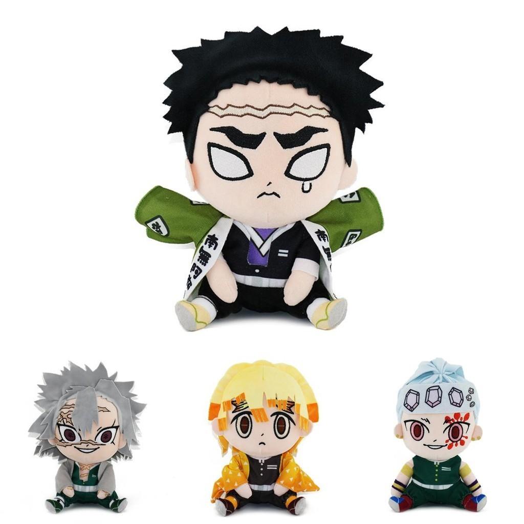 17*20cm Demon Slayer Plush Toys Zenitsu Giyuu Tanjiro Nezuko Inosuke Xmas Gifts
