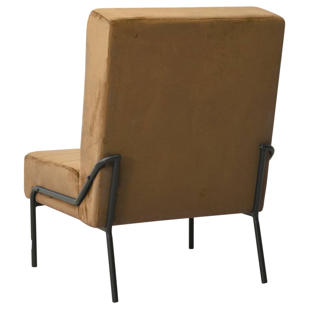 Relax Chair 65 x 79 x 87 cm Brown Velvet