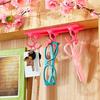 Home Bathroom Kitchen Plastic Hanger Rack Towel Hat Utensil Wall Mounted Hook