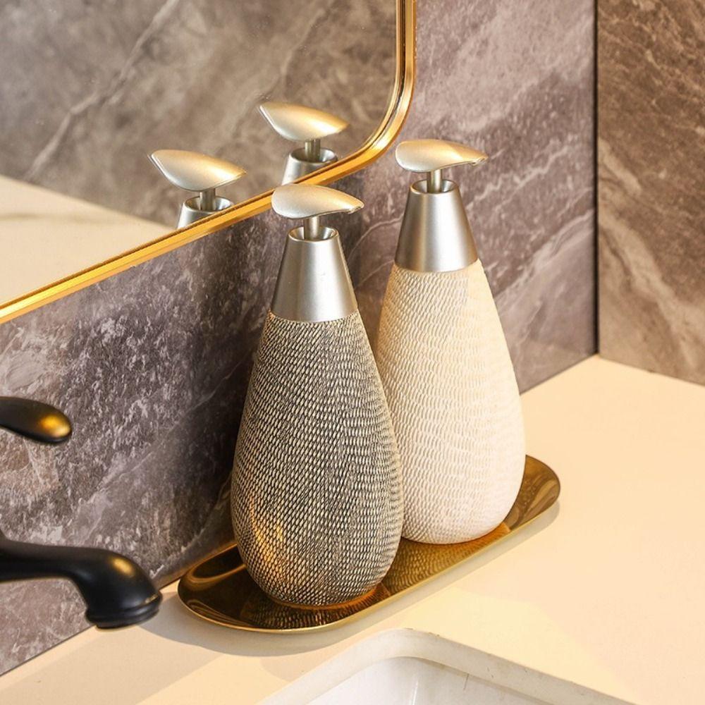 Ceramic Hand Sanitizer Bottle Retro Shower Gel Bottle New Lotion Press Bottle