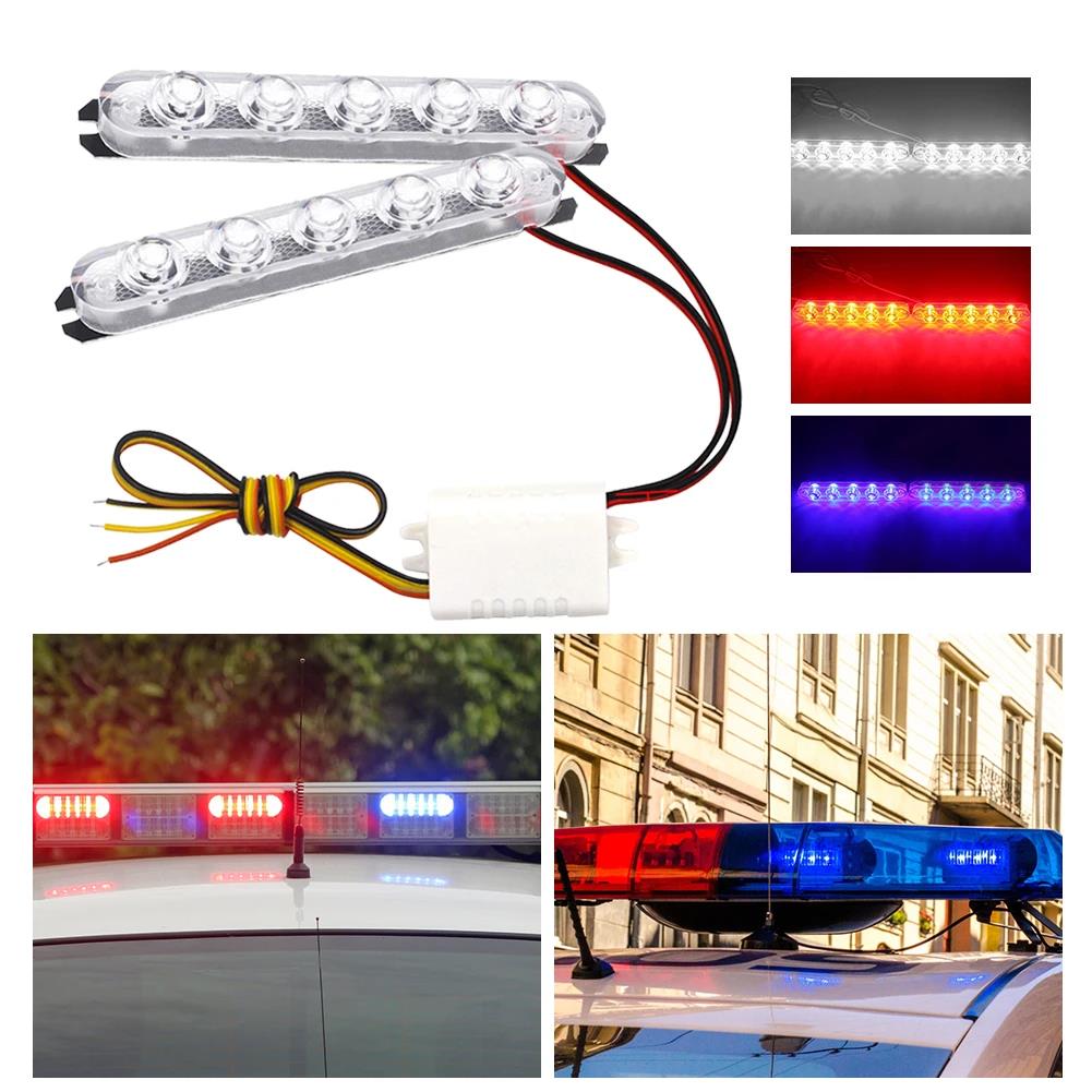 1 Pair Lights Led Strobe Lights Flasher Auto Flash Stroboscopes Strobe Light Warning Light Parking Signal Light Bulbs 7
