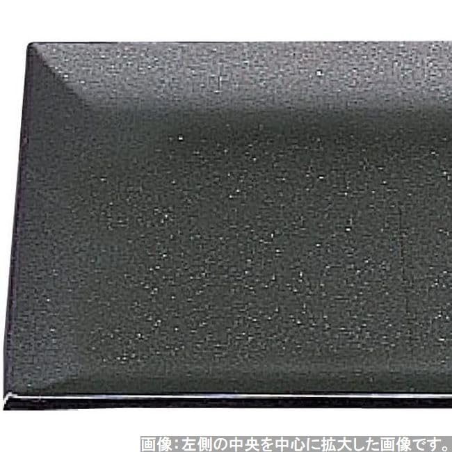 Made In Fukiage Gray Metallic Fugen Small X X J-kitchens Placemat, Japan, Easy-to-Use Tray, 2-Shaku Pattern, Lacquer, Lightweight, (36.4cm 28.1cm