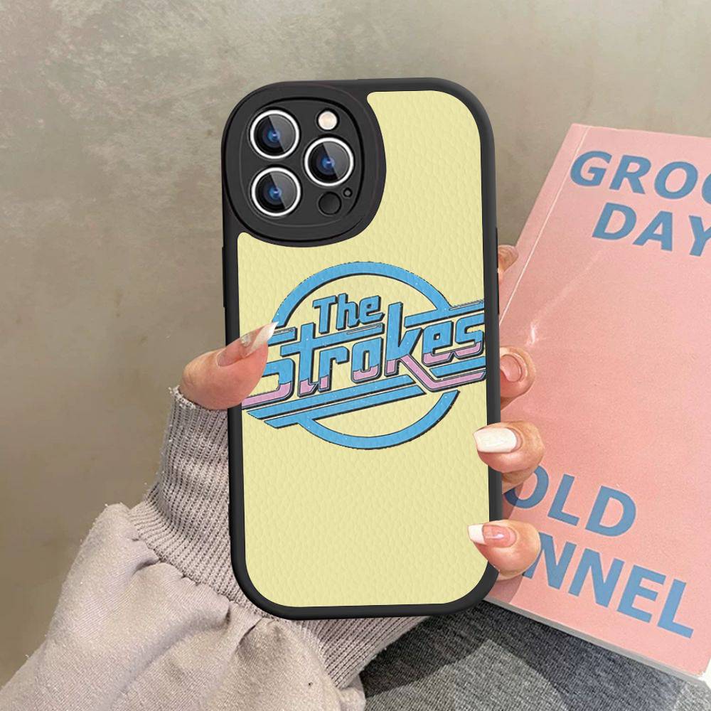 Classic Famous Rock Band The S-strokes Phone Case Hard Leather For IPhone 16 15 14 13 12 Mini 11 14 Pro Max Xs X Xr Plus Fundas