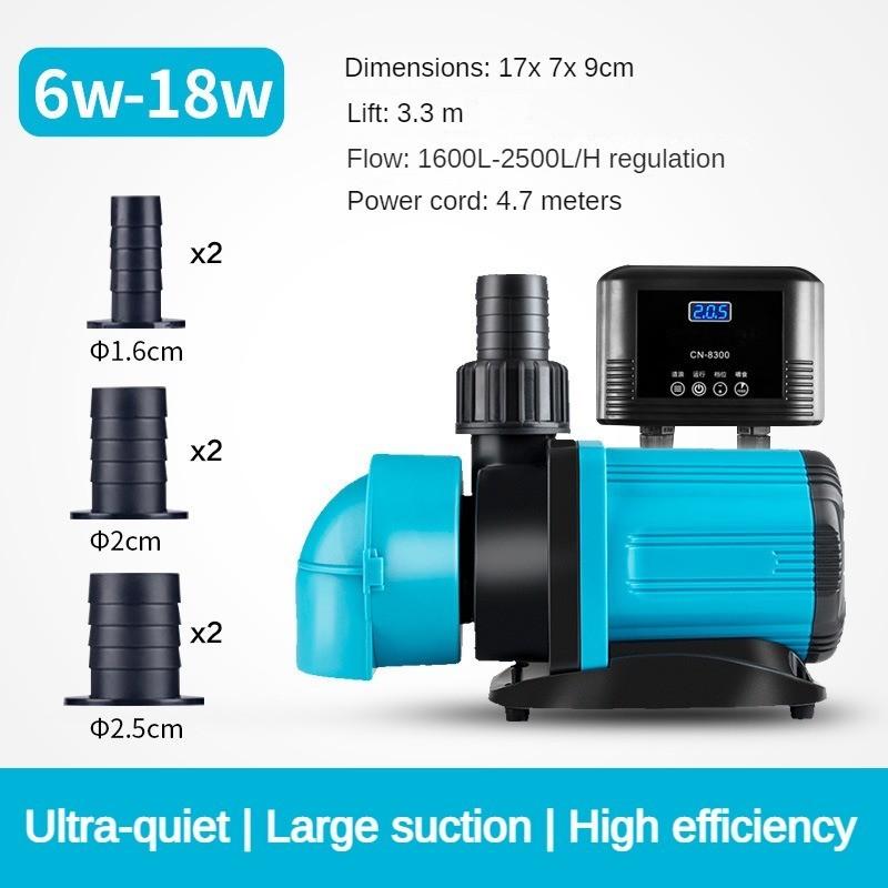 Small Frequency Conversion Bottom Suction Pump Fish Tank Silent Submersible Pump Aquarium Circulation Filtration Pump