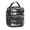 Bestselling Black And White Books Feminine Insulated Snack Tote Office Lunch Durable Lunch Bag