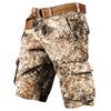 Shorts de travail pour hommes imprimés pour le Jour de l'Indépendance avec poches multiples