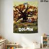 Dog Man Tale Friendship Courage Tapestry Fashion Print Background Cloth Soft Wall Covering Decoration Atmospheric Background Cloth