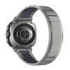 Compatible Two-Color Rubber Folding Buckle Wristband for Samsung Galaxy Watch 8