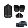 6Pcs for BMW X3 2026 Car Front Door Handle Storage Box Gate Groove Tray Organizer TPE Interior Accessories Black