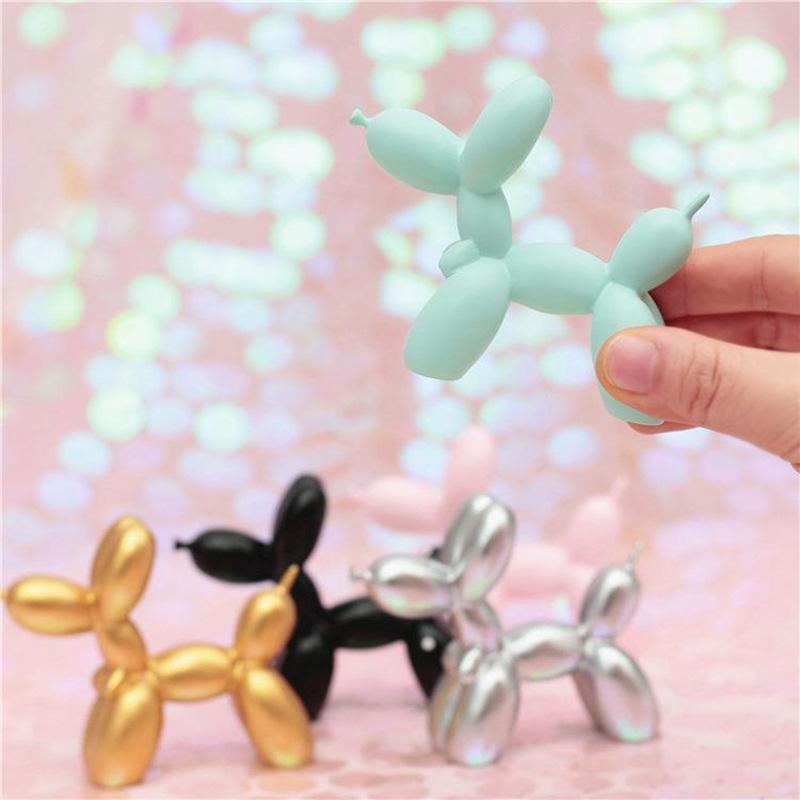 Mat Balloon Dog Nordic Figurine Animals Statue Sculpture Cake Art Electroplating Small Antiskid Decorations Living Dessert Party