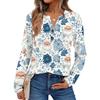 Women's Printed Long Sleeve Shirts Elegant Casual Tops Trendy Shirts Tops