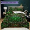 St.Patrick's Day Pattern Bedding Uilt Set Uilt Cover Pillowcase Home Decoration Birthday Gift (1 * Duvet Cover + 2 * Pillowcase  Without Core)75