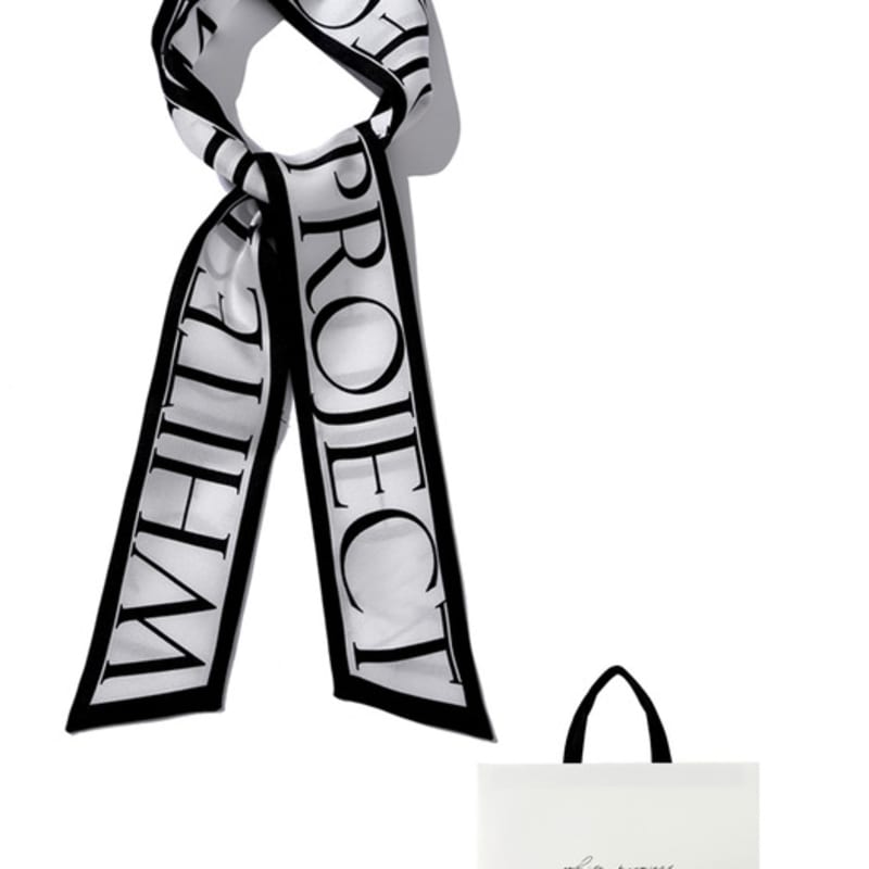 White Project SERENA TWILLY SILK SCARF_2COLOR