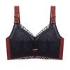 Full Cup Thin Style Without Steel Ring Plus Size Underwear Large Chest Small Sexy Lace Adjustment Shape Side Breast Bra