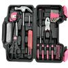 39Pcs Pink Screwdriver Tool Set Portable Multi Function Hardware Toolbox with Case for Home Repair DIY Hand Tools