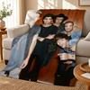 Rock-one Direction Square Throw 240g Flannel Blanket, Suitable for Sofas, Beds, Offices, Exquisite Gift Blankets