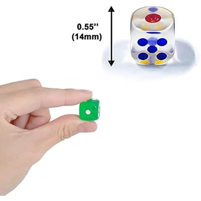 100pc Colorful 6-Sided Game Dice Set for Kids and Adults - Perfect for Board Games and RPGs