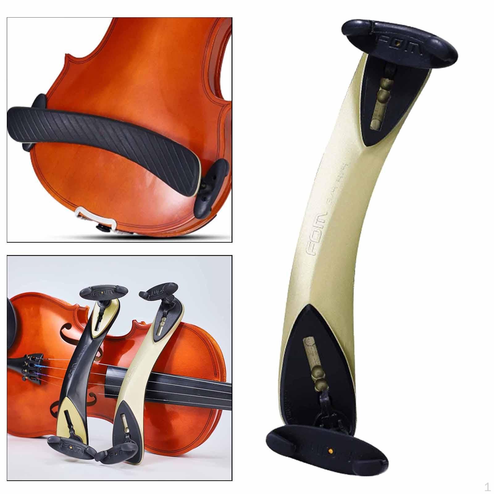 

4/4 3/4 Violin Shoulder Rest Adjustable Comfortable 360° Rotating High Strength Lightweight золотий