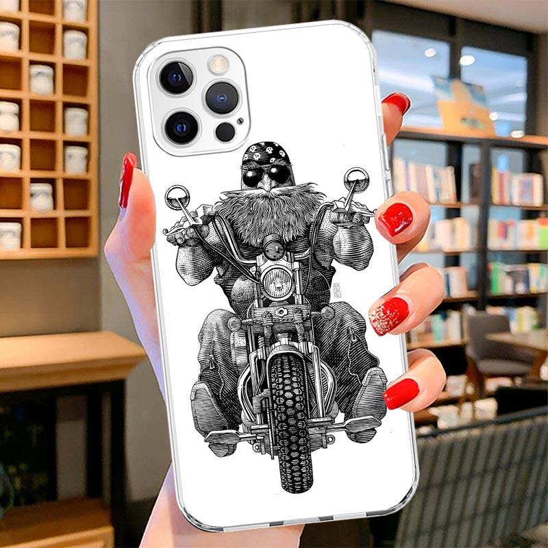Motorcycle Gear Cover Phone Case For iPhone 16 17 Air 15 14 Pro Max 16E Phone Case 13 Mini 12 11 7 SE 8 Print Pattern Fit Cases