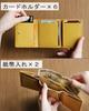 Mieno Mini for Men and Women Genuine Wallet, Compact, [Selected Leather, Tri-Fold, Compact] (Red)