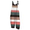Women's Jumpsuit Sunflower Striped Print Summer Casual Loose Retro Jumpsuit