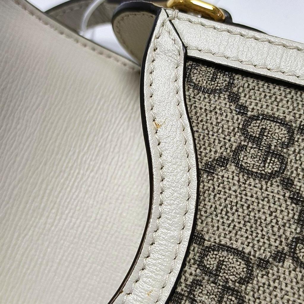 [Pre-Owned] Gucci Horsebit 1955 Mini Bag 'Beige/Ebony/White' - Very Good #XPZU1A