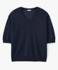 Jeonggamseutyudio Linen Blend V-Neck Half Sleeve Knit_5 Color