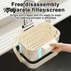 Quick Drying Kitchen Gadget Hanging Sink Drain Basket, Foldable Stretchable Colander, Space Saving Food Basket Strainer, Multi-functional Faucet
