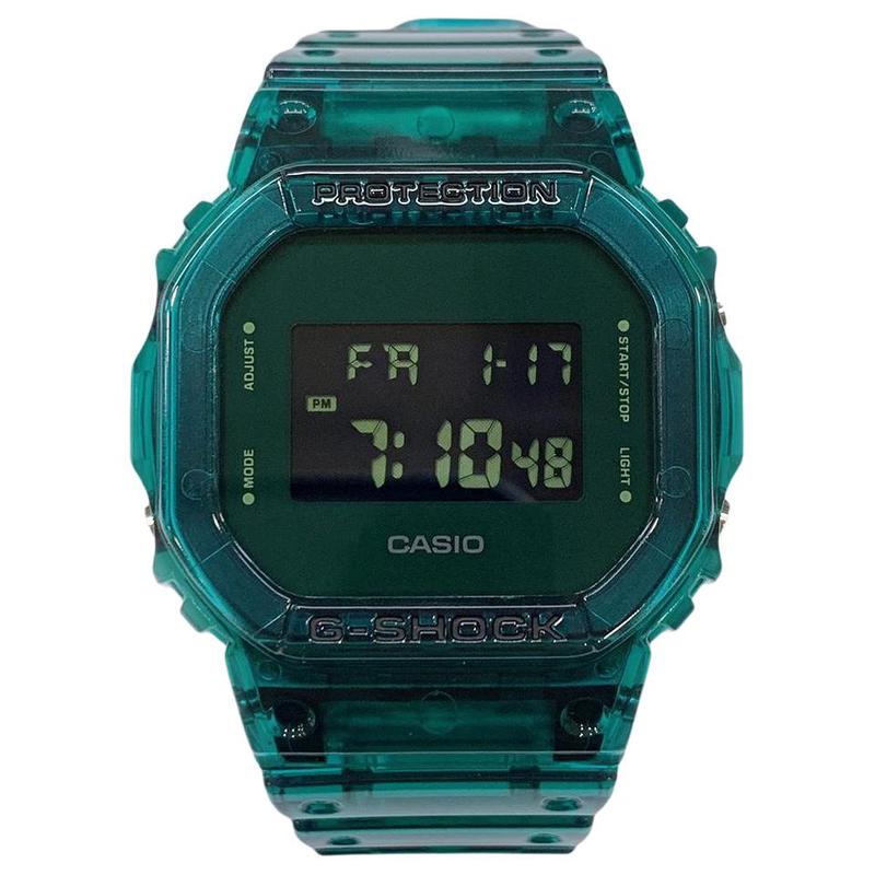 

Casio G-SHOCK Series Small Square Watch Vodka Transparent Jelly Waterproof Movement Quartz Movement Resin Strap Japanese and Korean DW-5600SB-3ER чёрный