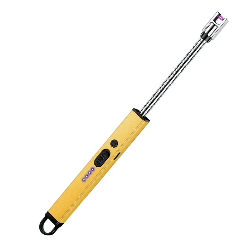 

720° Шланг Ветрозащитный Электронный Импульсный Воспламенитель Предохранитель Дисплей Батареи На Открытом Воздухе Кемпинг Кухня Зарядка USB Электрические Зажигалки