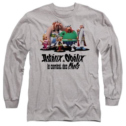 Asterix Unisex Adult Gauls Together Heather Long-Sleeved T-Shirt