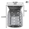 Mini Self Watering Flower Pot Fish Tank Transparent Plastic Plant Pots Self Watering Planter Pot Vase For Home Decoration