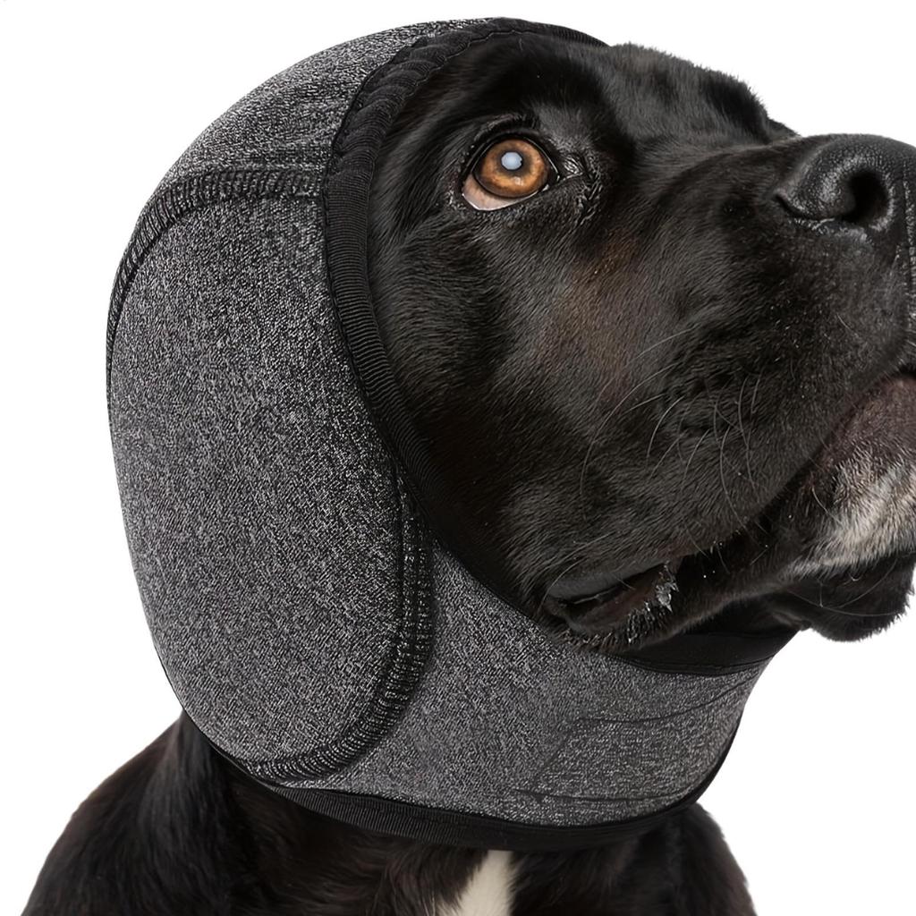 Dog Winter Thick Ear Muffs Swimming Waterproof Head Cover Dog Noise Cancelling Ear Muffs Plugs Ear Protection Bathing Drying