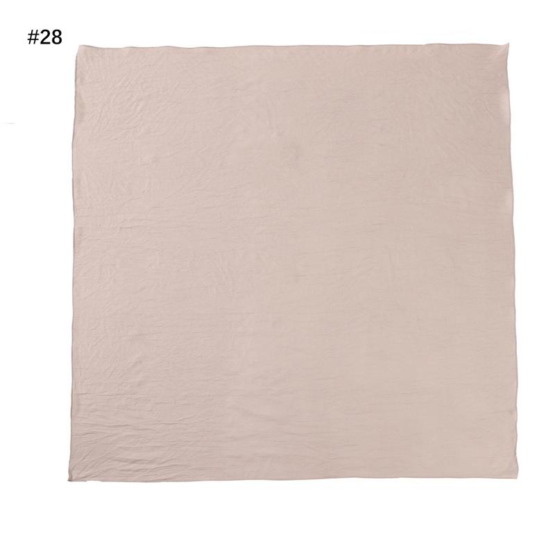 Ramadan Tinta Unita Quadrato 90cm Viscosa Hijab Sciarpa Donna Unicolore Musulmana Copricapo Sciarpe Musulman Fascia per Capelli Turbante Islamico Sjaal