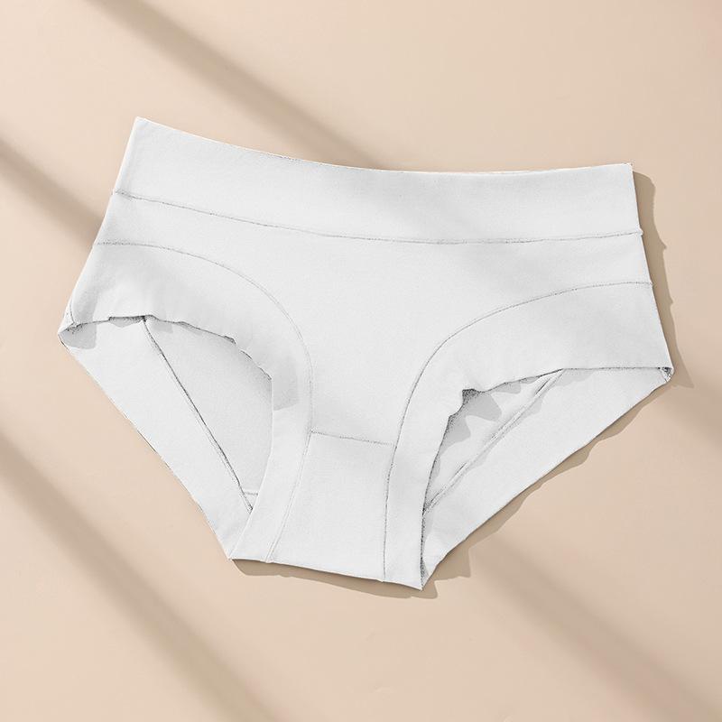 

Женские трусики из молочного шелка с высокой талией большого размера, трусики дофаминовых цветов, антибактериальная ластовица, женские трусики-слипы 4XL белый