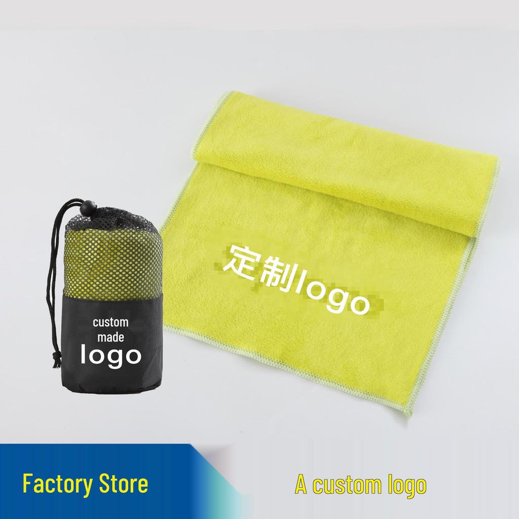 Extra Langes Schwarzes Mikrofaser Schnelltrocknendes Fitness- & Tanzhandtuch