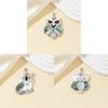 Handmade Shell Owl Pendant Necklace With Unique Design For Style Accessories