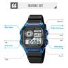 SKMEI 1998 Clock reloj hombre Japan Digital Movement Countdown Sport Watch Mens Multifunction 5Bar Waterproof Chrono Wristwatch