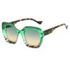 Transparent Color Matching Frame Sunglasses Ins Trendy Personalized Box Sunglasses Men And Women The Same Casual Glasses