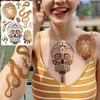 Nuevas Pegatinas Temporales de Tatuaje con Estampado en Caliente de Henna Transfronterizas para Mano, Pie y Brazo