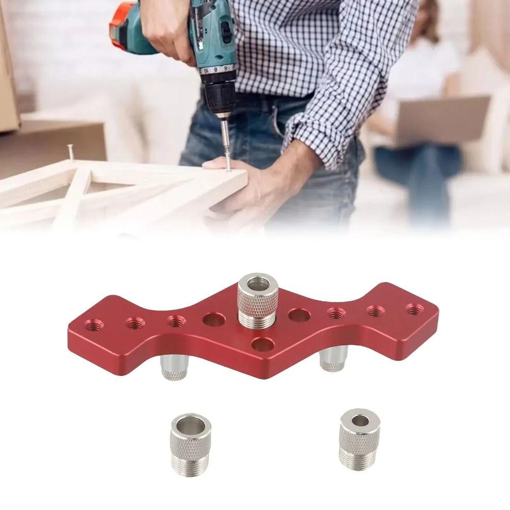 Adjustable Drill Positioner Aluminum Construction Drill Guide Kit Dowel Drilling