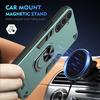For Samsung Galaxy S25+ Case PC+TPU Drop Defend Phone Cover with Ring Kickstand