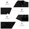 Men's Short Sleeve Polo Shirt with Textured Pattern Classic Fit Button Down Collar Lightweight Casual Top