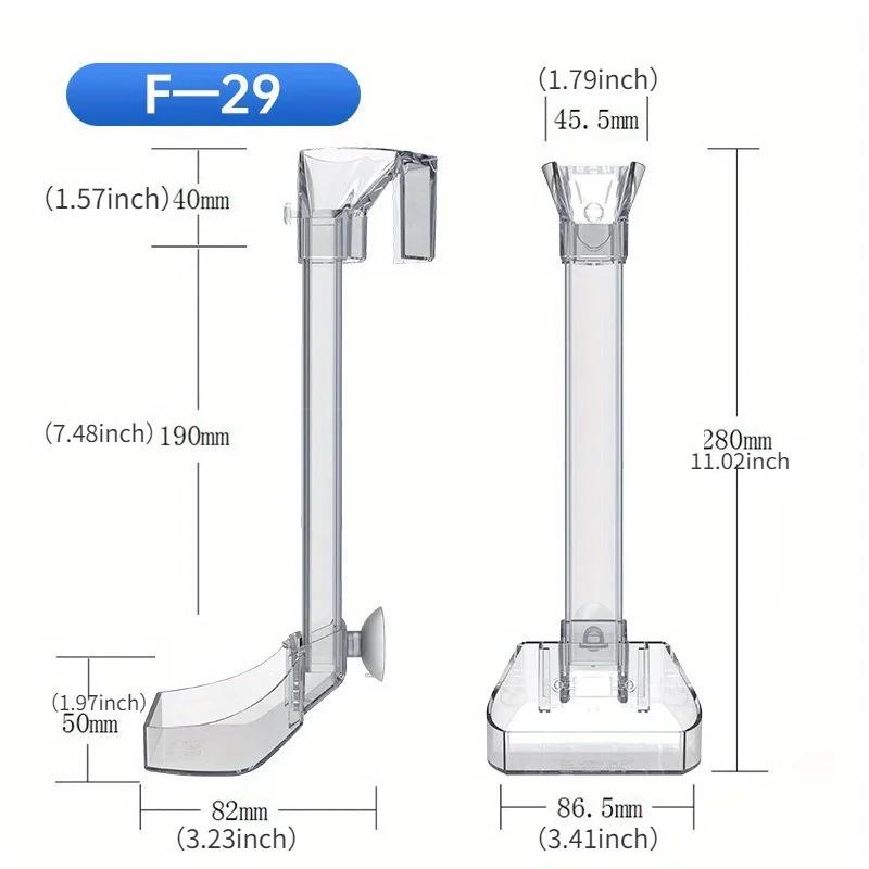 Plastic Acrylic Feeding Tube Fish Tank Small Anti-floating Esophagus Fish Feeding Aquarium Feeder Acrylic Aquarium