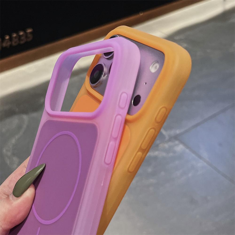 Jelly Silicone Magnetic Case For iPhone 17 Pro Max 16 15 Pro Matte Shockproof For Magsafe Wireless Charging Candy Colors Cover