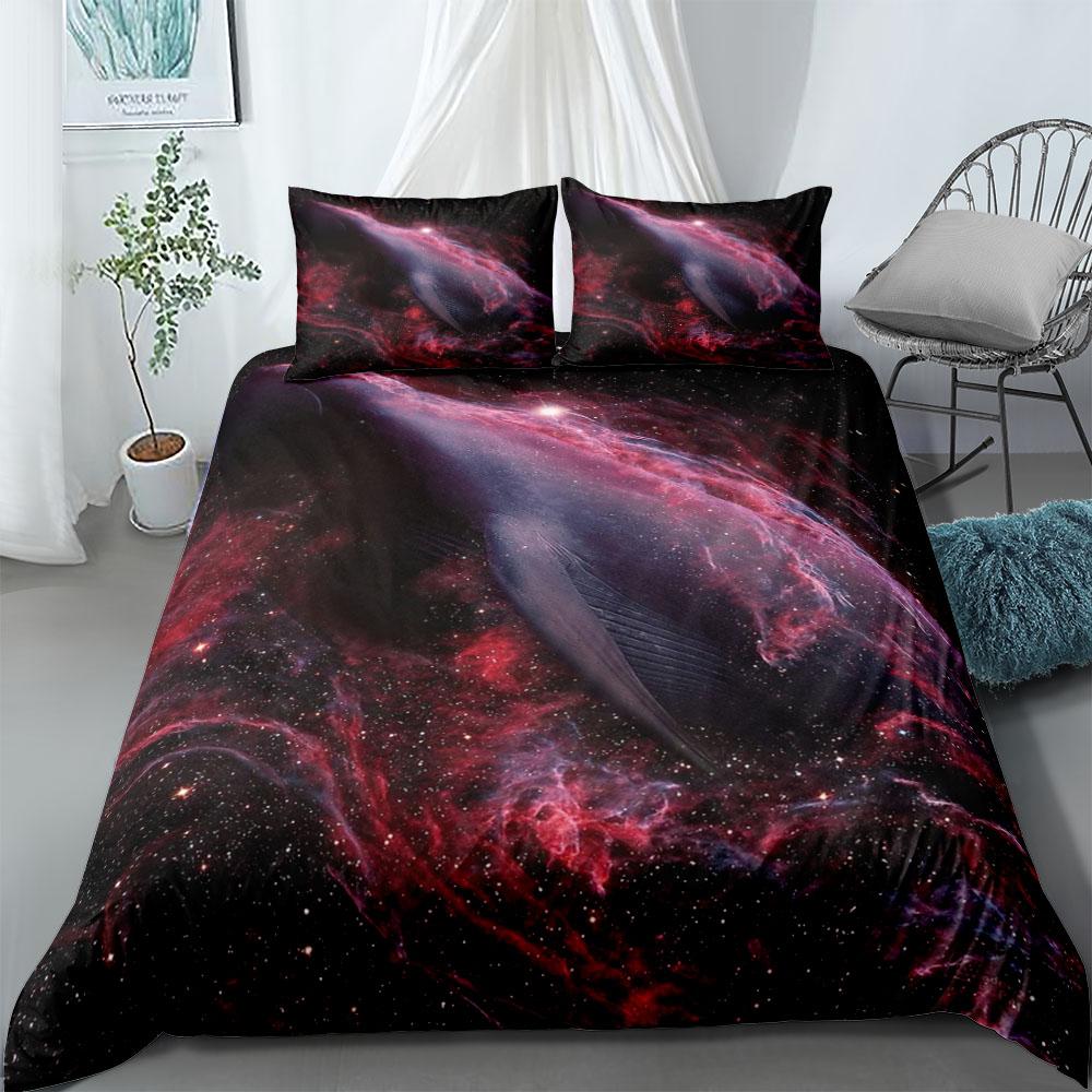Sailing Through Galaxy Abstract Duvet Cover Set Uk Single Double Queen Us Twin Full King Size Bed Linen Set