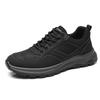 Fashion Leisure Walk Leather Sneakers Comfortable Casual Shoes Comfy Men's Trainers Lace Up Treking Footwear Outdoor Male Sports Shoes