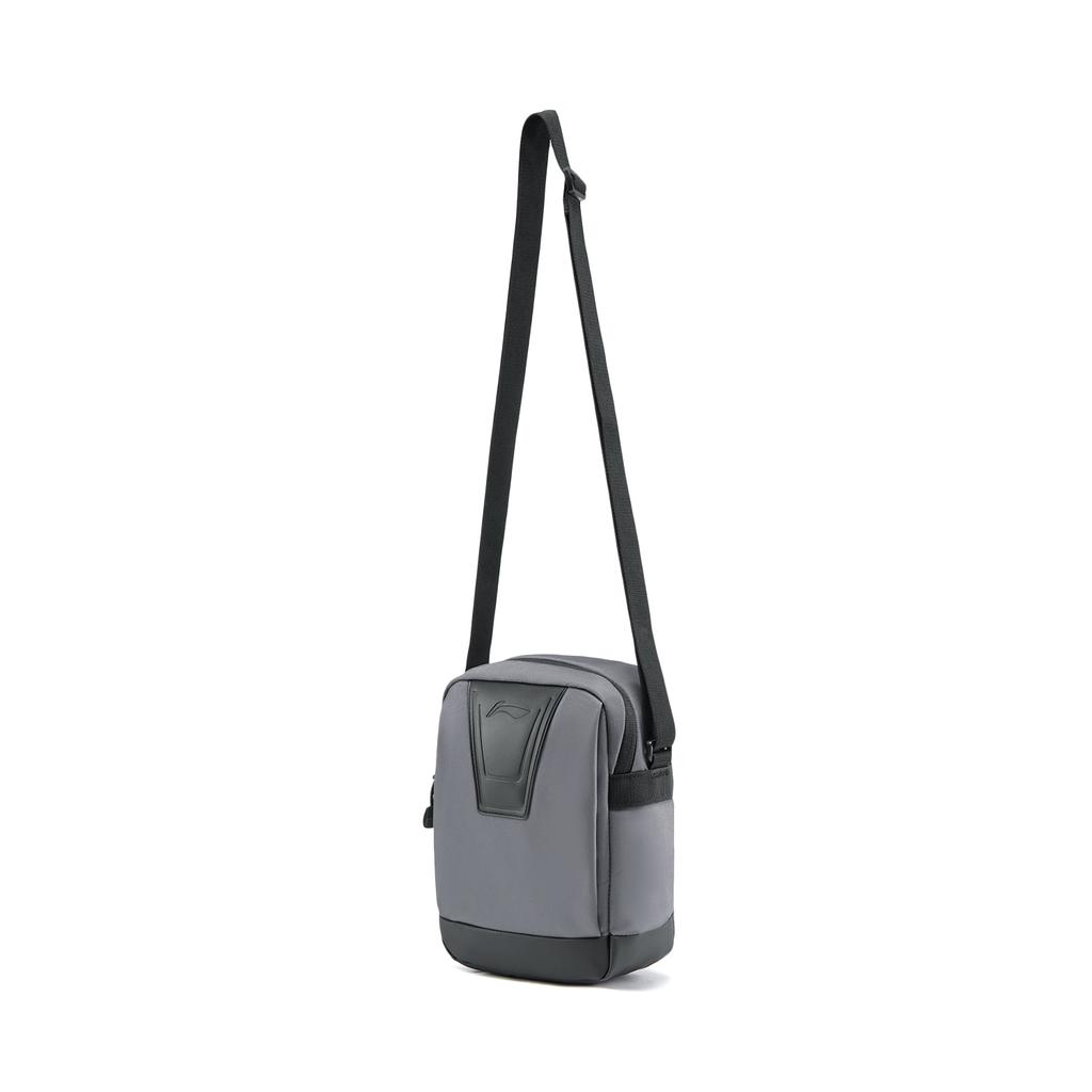 Li Ning Fitness Series Polyester Crossbody Bags Small Unisex Elegant Gray ABDV303-3