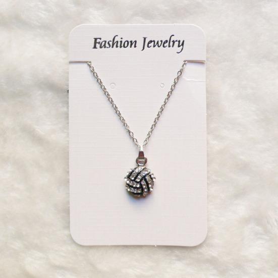 Unisex stras baschet rugby fotbal pandantiv lanț colier bijuterii cadou