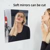 Self-Adhesive Mirror Sticker, 20 × 40 Inch Soft Glass Mirror, for Glass Doors & Home Use, Full-Length Instagram-Style Bedroom Reflective Film